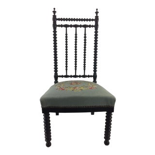 Napoleon Ebonized Spindle Chair For Sale