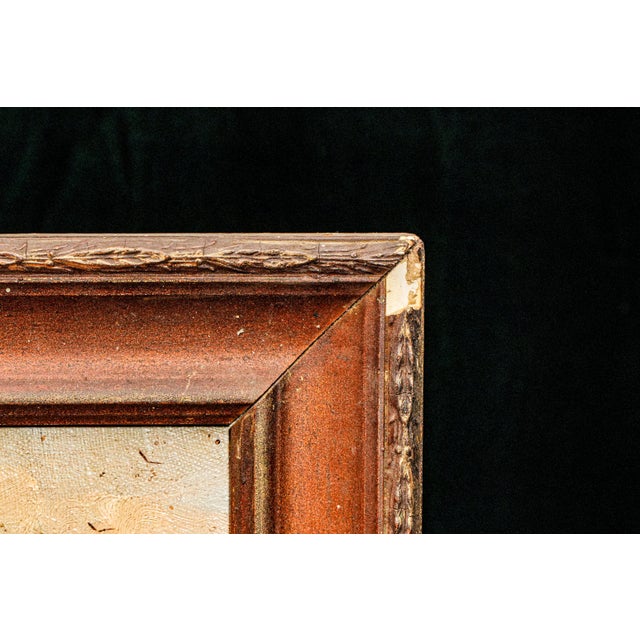 Charming Antique Framed Oil Painting English Cricket Pavilion Sports Victorian Architecture Home Wall Decor For Sale - Image 10 of 15
