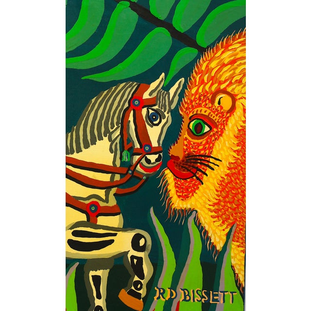 American Folk Artist R. D. Bissett 1988 Titled "The Father of His Country" For Sale - Image 4 of 7