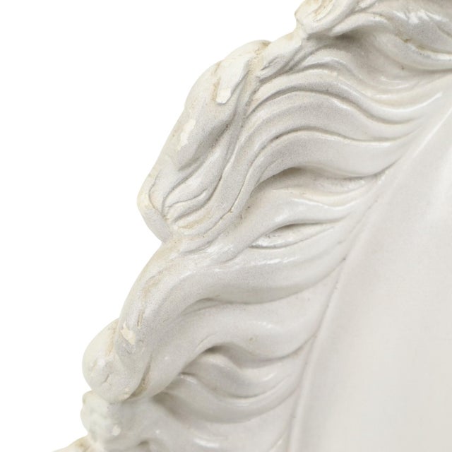 Large Classical Greek Style Parthenon Horse Bust in Plaster For Sale - Image 12 of 17