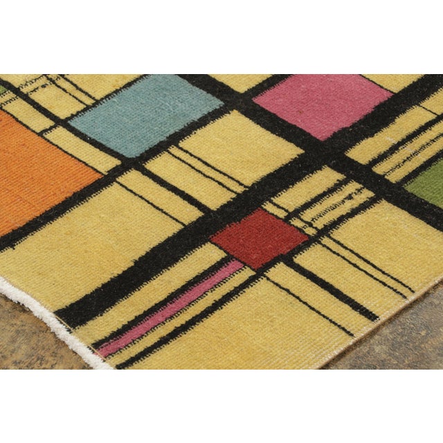 1950s Vintage Mid-Century Modern Wool Runner, by Rug & Kilim, Turkey For Sale - Image 5 of 9