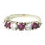 Seven-Stone Diamond and Ruby Band Ring size 5 For Sale