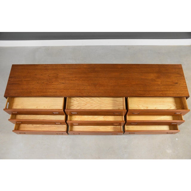 1960s 1960s Danish Modern 84" Long Teak Dresser For Sale - Image 5 of 10