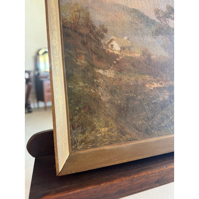 Early 1900s Oil on Canvas Painting of Scottish Loch by Frances E. Jamieson For Sale - Image 6 of 16