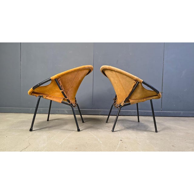 Black Vintage Balloon Chairs by Lush & Co, 1960s, Set of 4 For Sale - Image 8 of 18