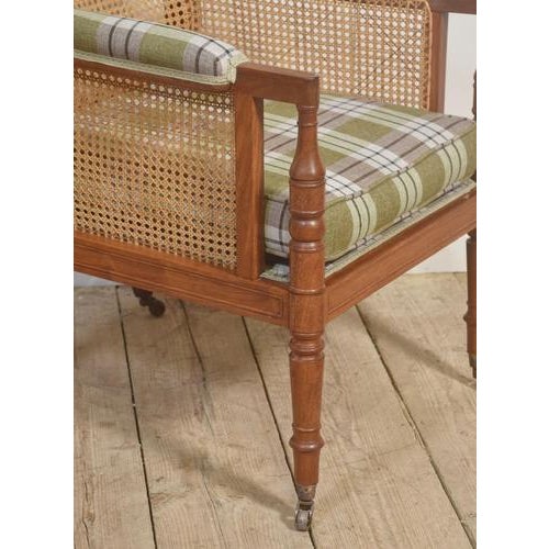 Antique Bergère Armchair in Mahogany, 1890s For Sale - Image 9 of 12