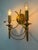 Vintage Hollywood Regency Double Wall Sconces in Gilt Brass by Gaetano Sciolari, 1970s, Set of 2 For Sale - Image 11 of 18