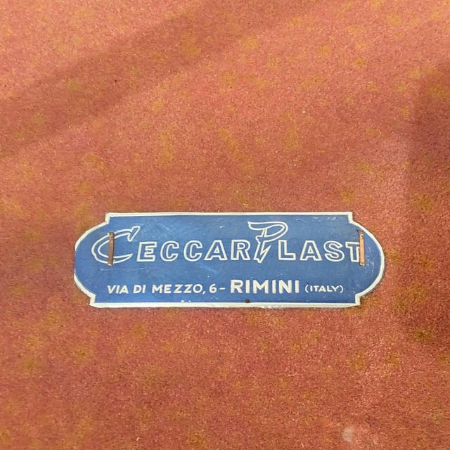 Metal Mid-Century Modern Brass Wood Coffee Table by Cesare Lacca, Italy, 1950s For Sale - Image 7 of 8