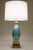 A dramatic and exquisite hand blown "Costolato" ribbed & controlled bubble thick Turquoise Art Glass & Brass sensuous form...