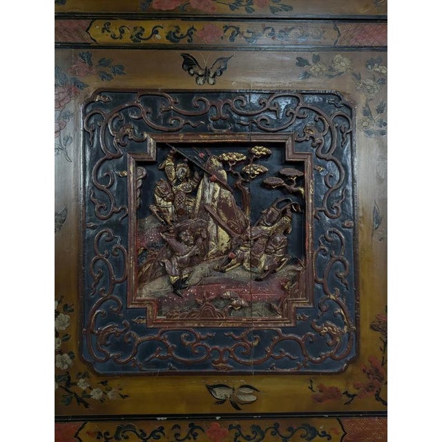 Brown Chinese Richly Carved Display Cabinet, 1900s For Sale - Image 8 of 12