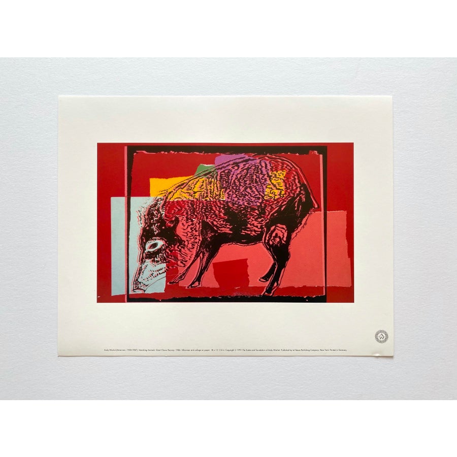Andy Warhol Estate Vintage 1991 Pop Art Lithograph Print