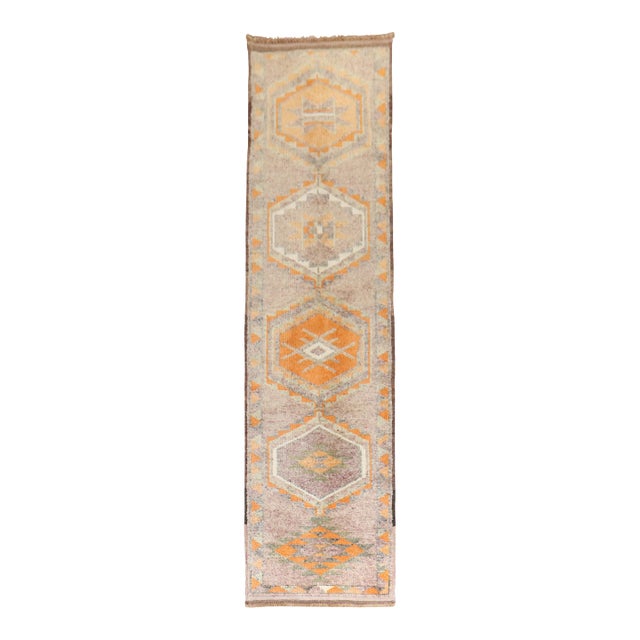 Vintage Zabihi Collection Turkish Anatolian Runner - 2'8" x 14'5" For Sale