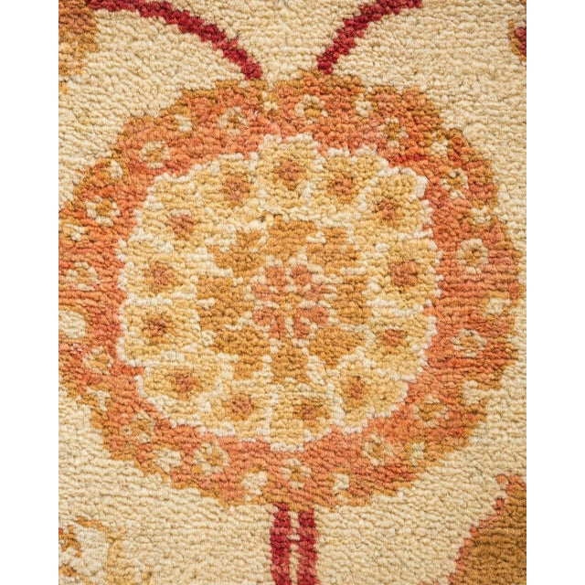 Contemporary Vintage Traditional Hand Knotted Wool Area Rug, Sand - 6'1" X 8'10" For Sale - Image 3 of 9