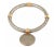 Contemporary Roberto Coin 18k Two Tone Gold Basket Weave Flex Bangle Bracelet For Sale - Image 3 of 6