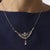 1910s 1910s Edwardian Diamond 18k Yellow Gold and Platinum Necklace For Sale - Image 5 of 6