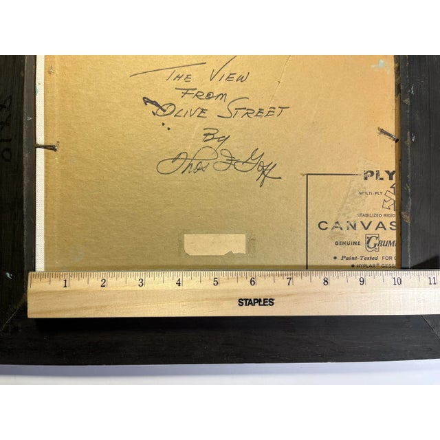 Paint Mid-Century Thomas Fisk Goff Plein Air Seascape Oil Painting For Sale - Image 7 of 9