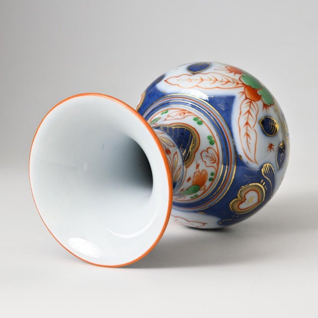 19th Century Hand-Painted Porcelain Vase from Bayeux, 1800s For Sale - Image 5 of 11