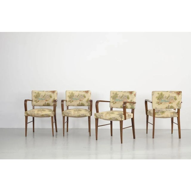 Italian Armchairs, 1930s, Set of 4 For Sale - Image 3 of 18
