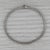 2010s Basketweave Bangle Bracelet 18k White Gold 6.75" 2.8mm For Sale - Image 5 of 6