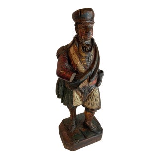 19th Century Carved Scotsman Figure For Sale