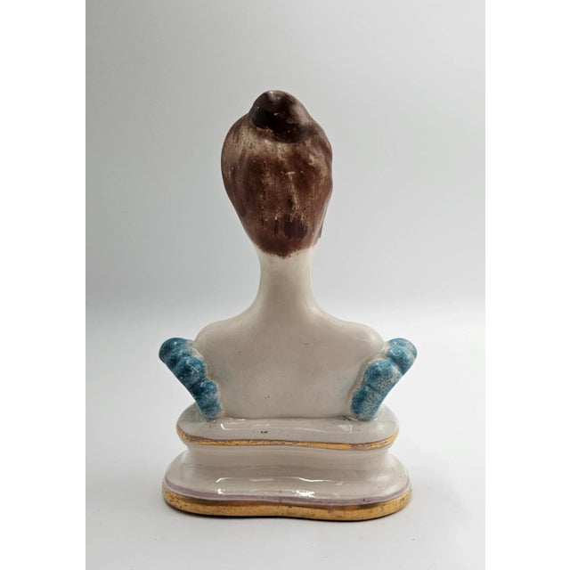 Carlton Ware 1970s Carlton Porcelain Bust of a Lady For Sale - Image 4 of 5