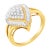 Haus of Brilliance 10K Yellow Gold Diamond Cluster Ring (1/2 Cttw, I-J Color, I1-I2 Clarity) - Size 7 For Sale - Image 4 of 7