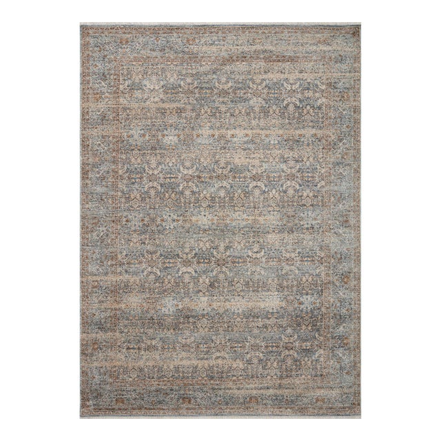 Angela Rose x Loloi Blake Rug Ocean / Mocha 2'-0" x 3'-0" Accent Rug For Sale
