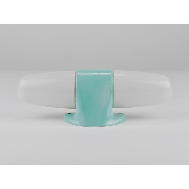 Bauhaus Turquoise Double Sconce Wall Light, Germany, 1950s For Sale - Image 16 of 17
