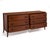 Mid-Century Modern T.H. Robsjohn-Gibbings Widdicomb Walnut Klismos Saber Leg Six Drawer Dresser For Sale - Image 3 of 14