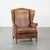Sheep Leather Wing Chair For Sale - Image 12 of 12