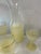 Light Yellow 1960s Blendo Carafe and Wine Glass Set- 5 Pieces For Sale - Image 8 of 9