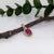 2020s Pretty Red Ruby Pendant W Earth Mined Diamonds in Solid 14k Rose Gold Oval 9x7mm For Sale - Image 5 of 8