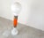Orange Vintage Floor Lamp with Glass by Mazzega, 1960s For Sale - Image 8 of 10