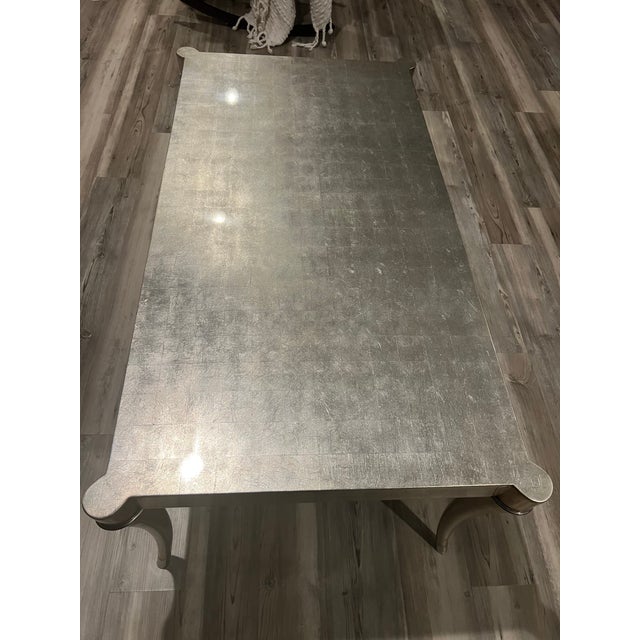 Wood Ferguson Copeland Silver Leaf Coffee Table For Sale - Image 7 of 13