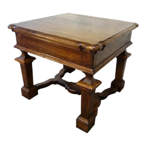Contemporary 19th C Mediterranean Style Portofino Old Walnut Table