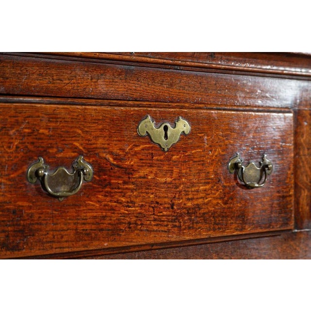 Brown 19th Century English Oak Dresser Base, 1840s For Sale - Image 8 of 16