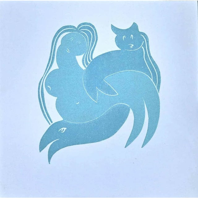 Creatures is a screen print realized by Axel Hartenstein in the mid-20th Century. In good condition. The artwork is...