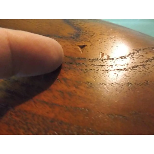 Isamu Noguchi Orig Teak Rocking Stool for Knoll Model 86t For Sale - Image 10 of 11