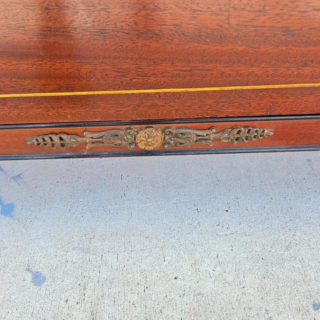 Rway French Empire Commode Dresser Buffet With Glass Top For Sale - Image 18 of 18