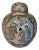 Vintage Chinoiserie Rose Famille Hand Painted Chinese Ginger Jar For Sale