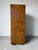 Brown 1970’s Vintage John Widdicomb Campaign Burled Wood Highboy Dresser on Casters With Recessed Brass Hardware For Sale - Image 8 of 13