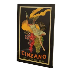 Art Deco Style 'Cinzano' Decorative Advertisement Wall Panel