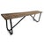 Vintage Wood & Iron School Bench For Sale - Image 4 of 7
