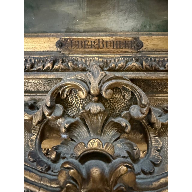 Mid 19th Century Original French Oil Painting by Fritz Zuber-Huber (1822-1896) For Sale In Chicago - Image 6 of 12