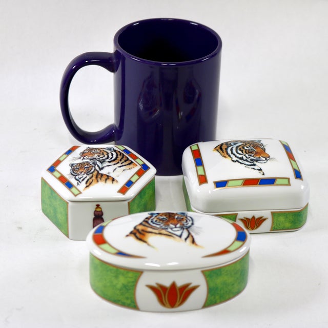 Lynn Chase Tiger Raj Boxes-Set of 3 For Sale - Image 9 of 9