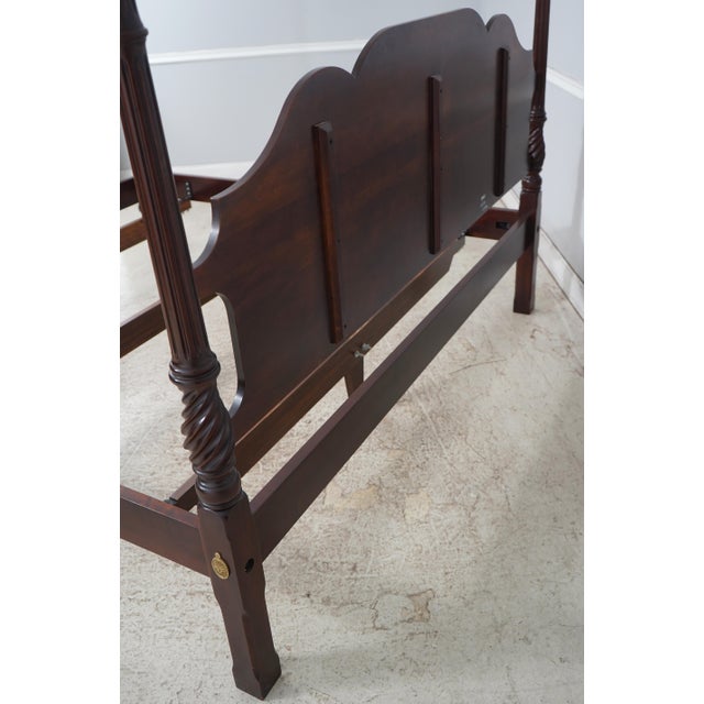 Statton King Size Ball & Claw Cherry Poster Bed For Sale - Image 14 of 15