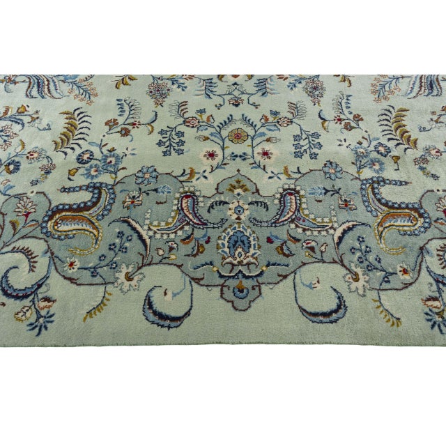 Hand-Knotted Kashan Cork Rug For Sale - Image 9 of 13