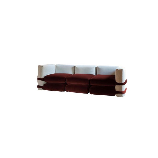 Pillow Sofa in Velvet by Muller Van Severen for BD Barcelona For Sale - Image 4 of 18