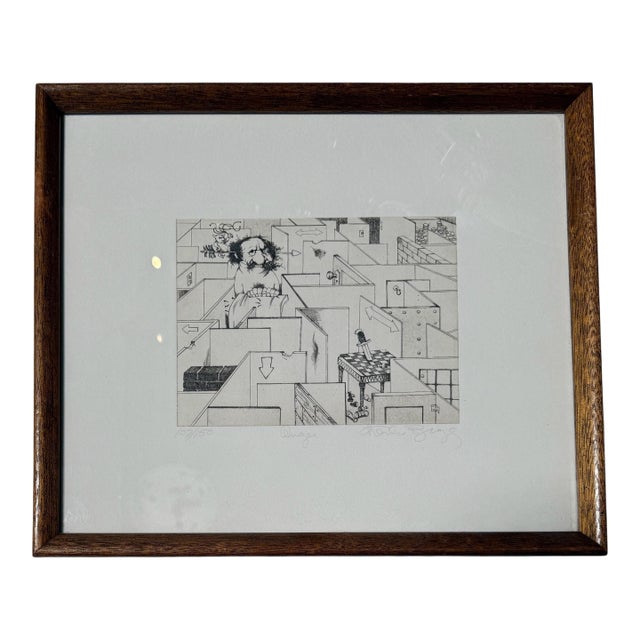 Charles Bragg Seven Deadly Sins Signed Engraving Print - Anger For Sale