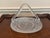 Traditional Vintage Pressed Glass Handled Candy/Cookie Basket / Bonbon Dish For Sale - Image 3 of 7